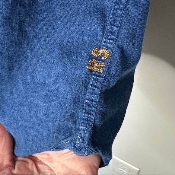 Reyn Spooner Linen Blend Short Sleeve Button Front Shirt Size Large Breathable - Picture 9 of 11